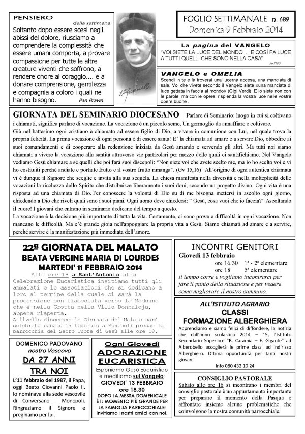 Settimana 689 alb
