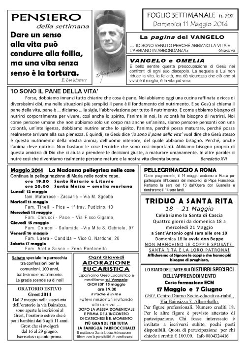 Settimana 702 alb
