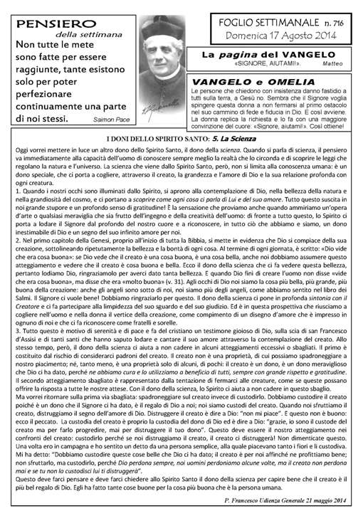 Settimana 716 alb