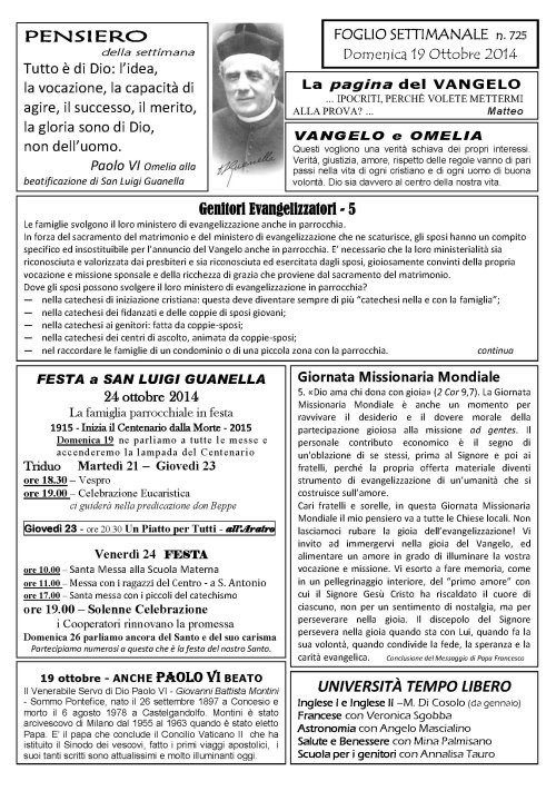 Settimana 725 alb