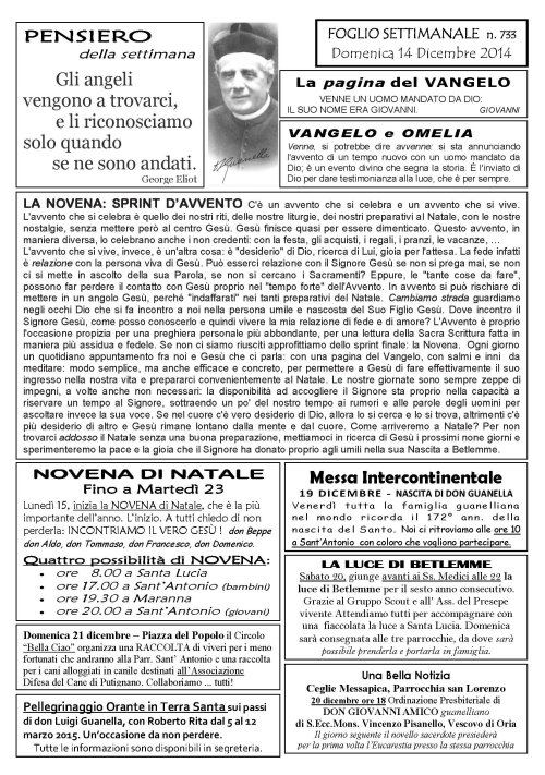 Settimana 733 alb