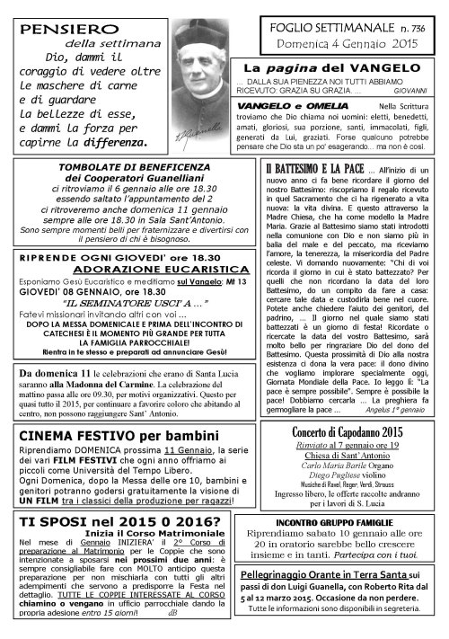 Settimana 736 alb