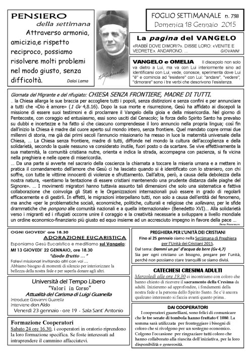 Settimana 738 alb