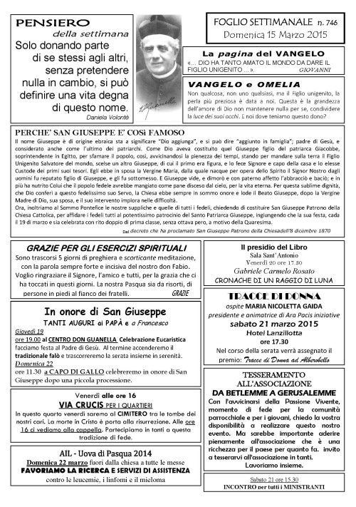 Settimana 746 alb