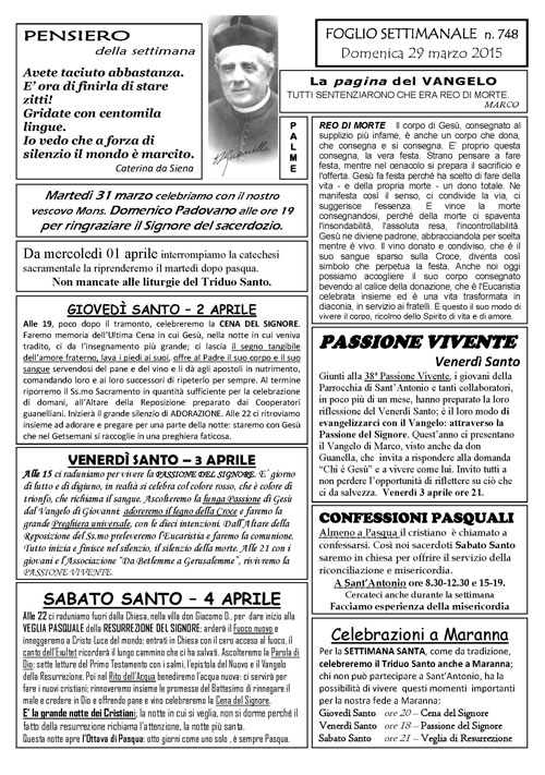 Settimana 748 alb