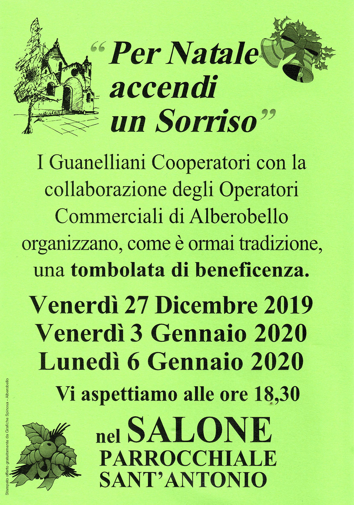 TOMBOLATA 27 DIC 2019 3 E 6 GENN 2020