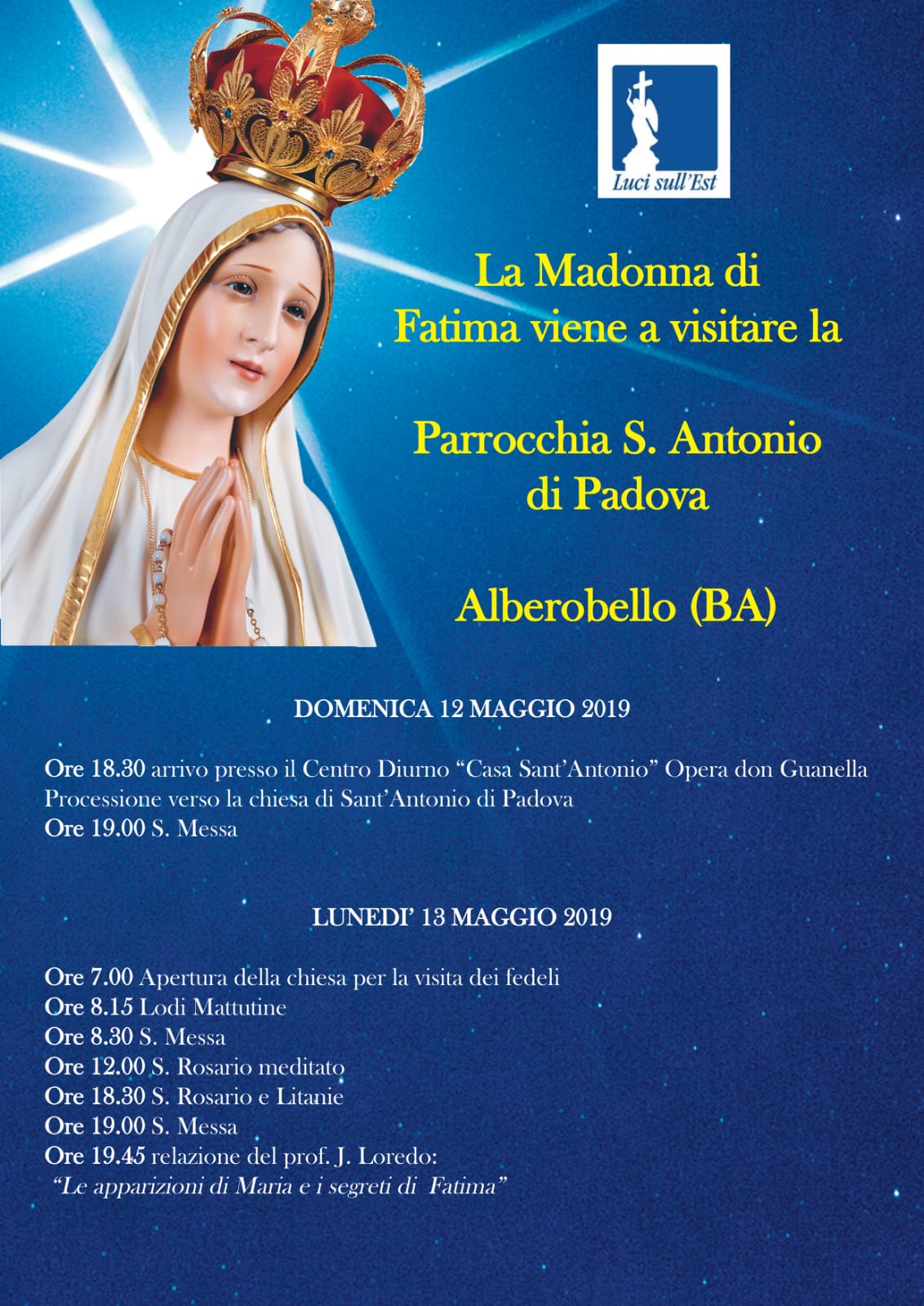 madonna di fatima 2019