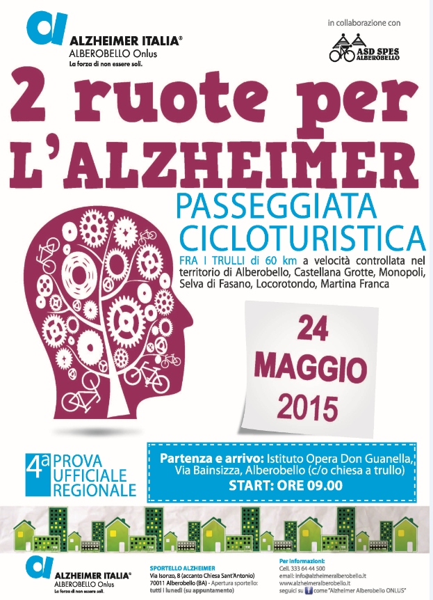 2 ruote alzheimer 24 maggio 2015